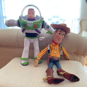 Pixar/ Disney Buzz lightyear andWoody action toys